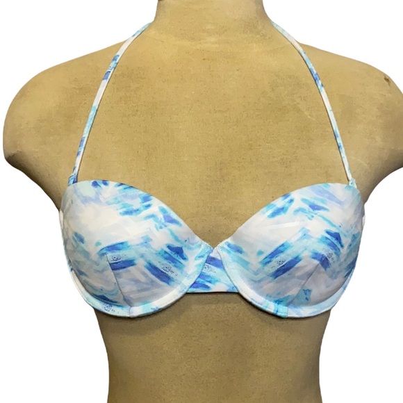 Victoria’s Secret Bikini Top Tie Dye Swimsuit Swim Halter 34A 34B S Small New - Picture 1 of 6